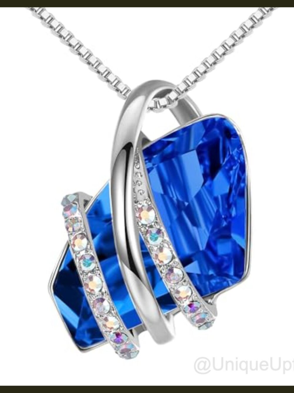 Leafael Rose Gold Plated Crystal Pendant Necklace 18" with Extender